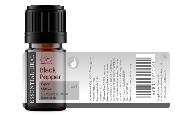 Black Pepper - Feketebors illóolaj 5 ml - Image 2