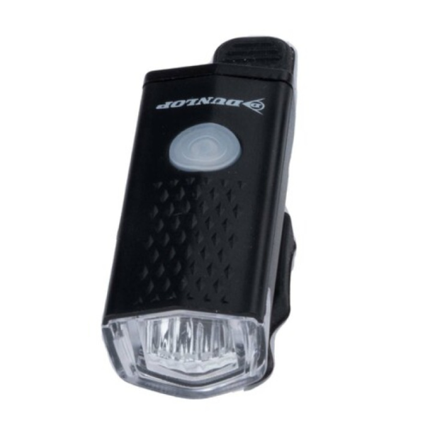 DUNLOP Kerékpár lámpa szett első/hátsó, IP44,  500/240mAh USB-n tölthető - Image 2