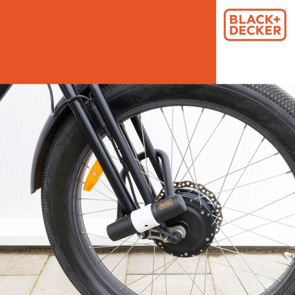 BLACK+DECKER Kerékpár U-lakat ⌀14mmx25cm, 1400g, 3 kulcs - Image 3