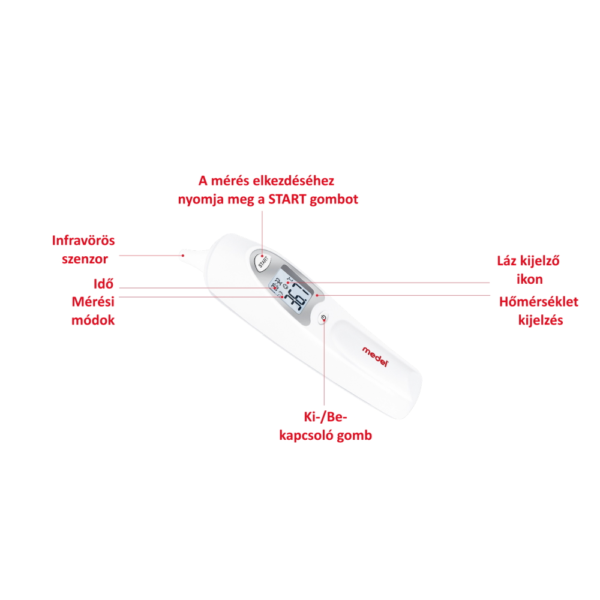Medel fülhőmérő - Ear Temp infra - Image 6
