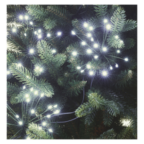 LED fényfüzér – fürtök, nano, 5,2 m, beltérre, hideg fehér, időzítő - Image 3