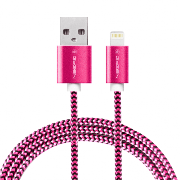 gogen-lightning-usb-kabel-1m-textil-boritas-lila-szinadat-es-tolto-csatlakozo-lightning-kabel-usb-2-0-a-lightning-villa-femes-konnektorok