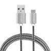 gogen-type-c-usb-a-tolto-es-adatkabel-3-meter-textil-boritas-ezust-szin