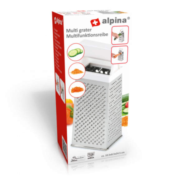 ALPINA Reszelő 4 oldalú 10,5x8,5x24,5cm - Image 2