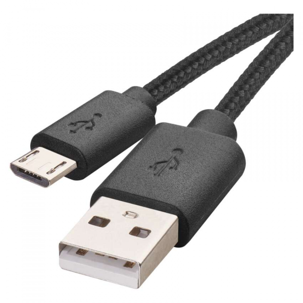 EMOS MicroUSB / USB-A 2.0 Töltő és adatkábel, 2.0, fekete szín, 2 m - Image 3