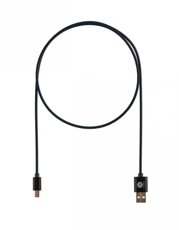 GoGen MicroUSB / USB-A 2.0 Töltő és adatkábel, fekete szín, 2m - Image 2