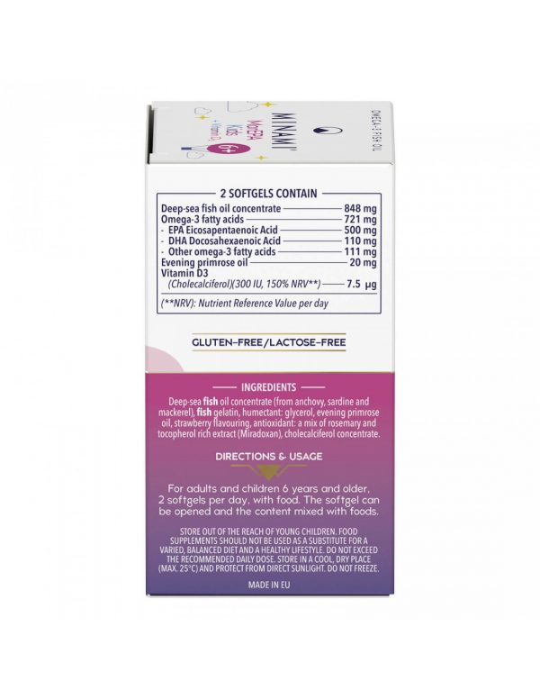 MorEPA Kids 6+ omega-3 halolaj + D3-vitamin - Image 2