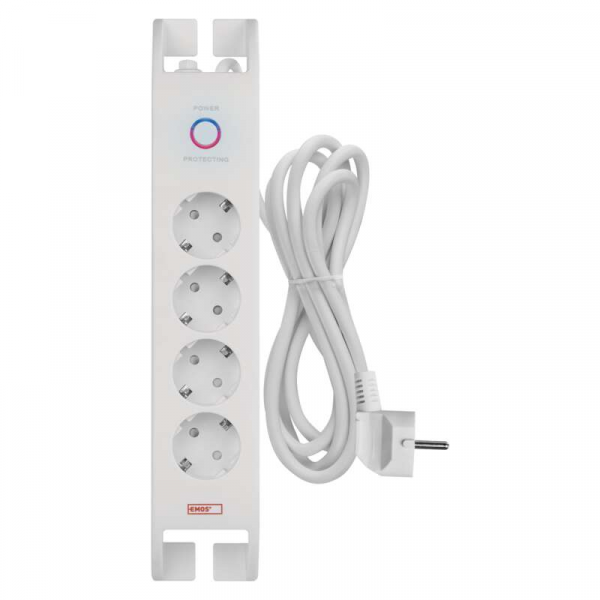 Emos túlfeszültségvédő 4 aljzat 2M/B 900J SCH fehér - Image 2