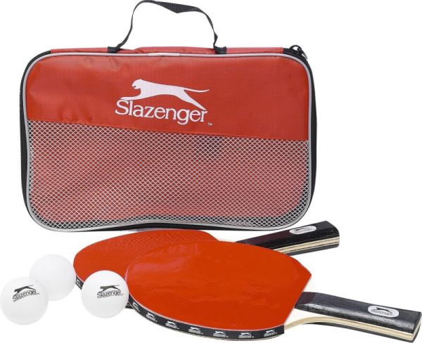 Slazenger Asztalitenisz szett hordtáskában. Fa, 2 ütő, 3 labda + hordozó táska - Image 2