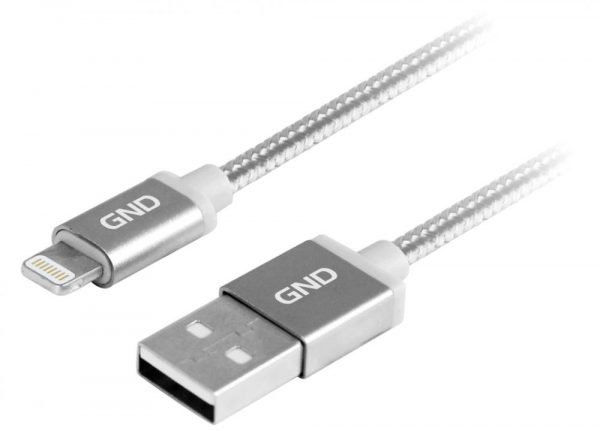 gnd-lightning-usb-kabel-1-meter-fonott-titan-szinadat-es-tapkabel-mfi-tanusitvannyal-apple-hez-1-meter-hosszu-titan-szinu