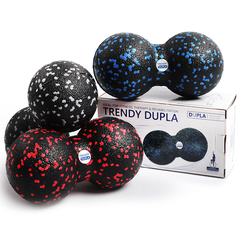 Masszírozó labda Trendy Dupla kemény fekete-szürke - Image 3