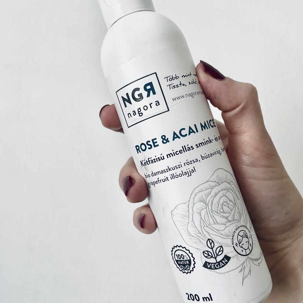 ROSE&ACAI MICELLA kétfázisú micellás smink- és arclemosó 200 ml - Image 3