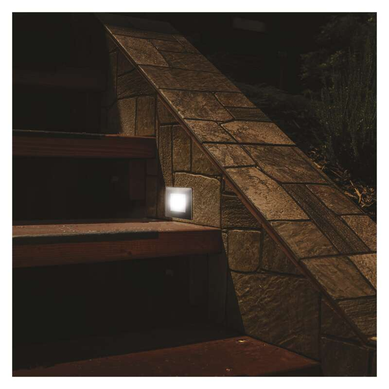 EMOS LED beépíthető irányfény, 75lm IP65 természetes fehér, négyzet forma - Image 3