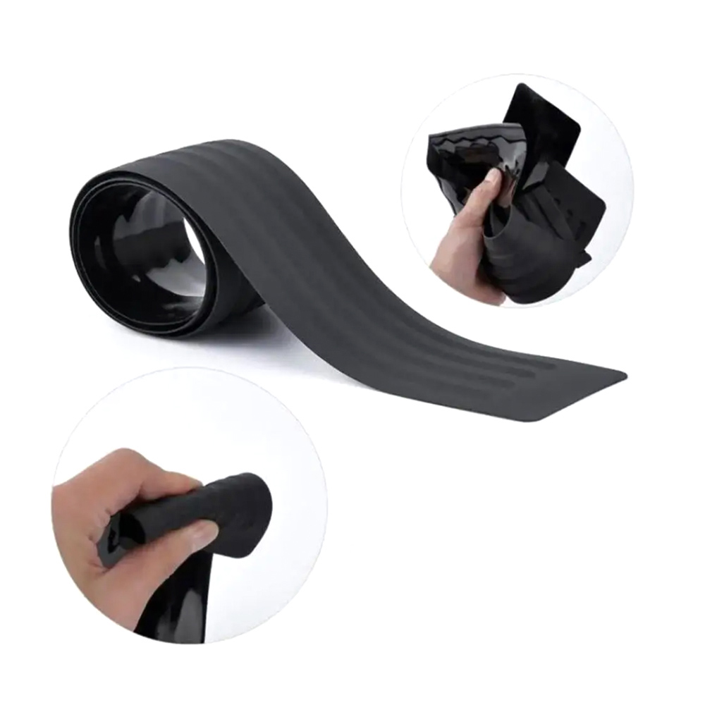 Gumis védő csík – lökhárító és csomagtérajtó védelmére, fekete PVC, 90 cm - Image 3