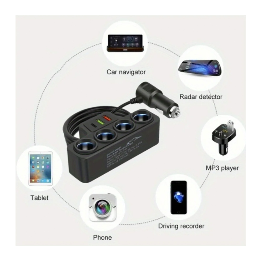 Szivargyujtó elosztó és töltő 4port - Image 4